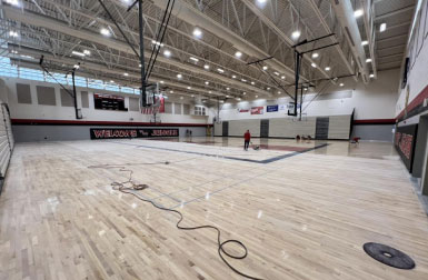 Sanding And Refinishing Services for Gym Hardwood Floors In Gilbert, AZ